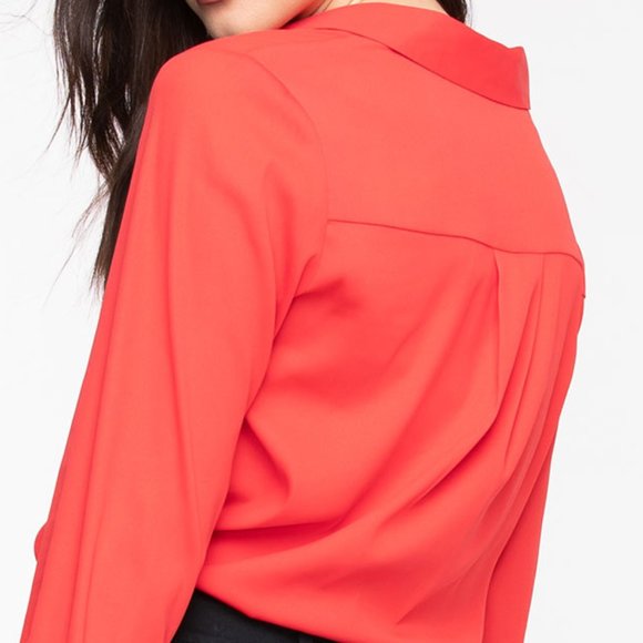 Rickis Collared V-neck Popover Blouse - Picture 2 of 8